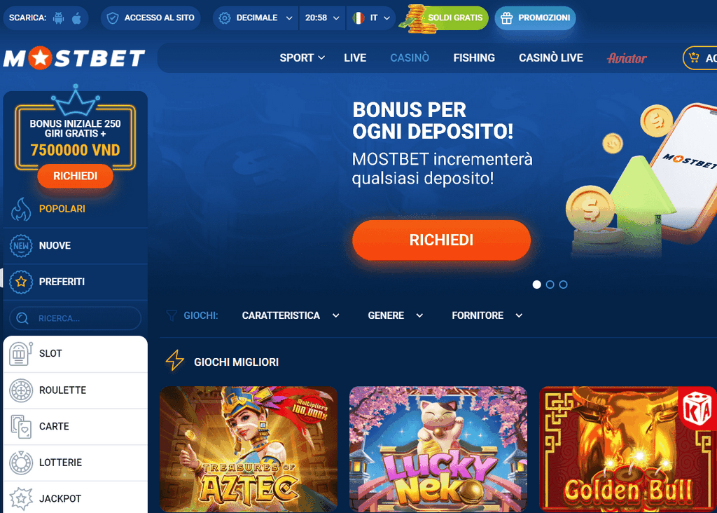 Основной сайт Mostbet - вход на зеркало Mostbet